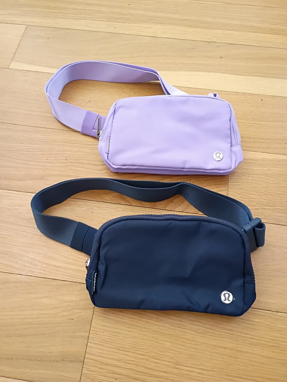 Lululemon Bundle 2 Everywhere Belt Bag - Lavender and Navy Blue